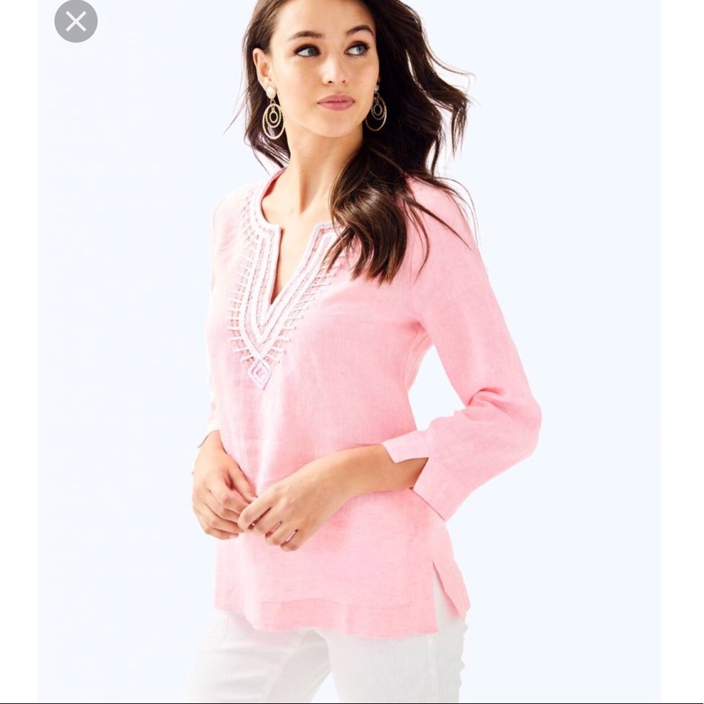 Amelia Island Tunic in Pascha Pink!